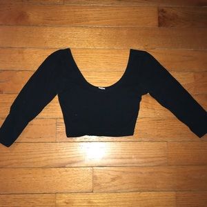 Black crop top